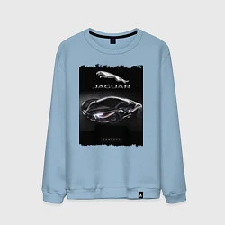 Свитшот хлопковый мужской Jaguar concept, цвет: мягкое небо