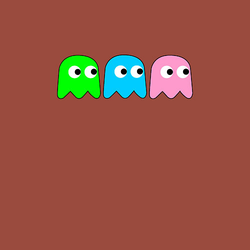 Мужской свитшот Pac man - play Для двоих / Кирпичный – фото 3