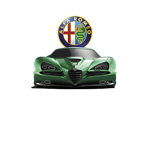 Мужской свитшот Alfa Romeo Motorsport Racing Team / Белый – фото 3