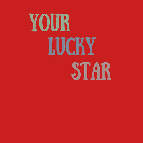 Мужской свитшот Your lucky star / Красный – фото 3