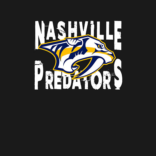 Мужской свитшот Nashville Predators, Нэшвилл Предаторз / Черный – фото 3