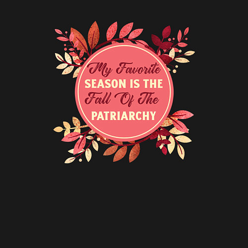 Мужской свитшот Fall of the patriarchy 2 / Черный – фото 3