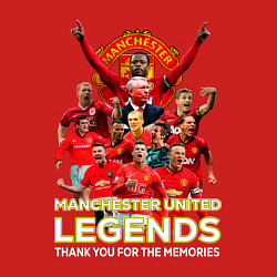 Свитшот хлопковый мужской Легенды Манчестера Manchester United Legends, цвет: красный — фото 2