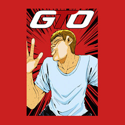 Свитшот хлопковый мужской Onizuka stuck, цвет: красный — фото 2