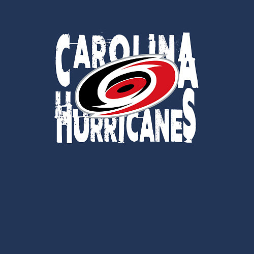 Мужской свитшот Каролина Харрикейнз, Carolina Hurricanes / Тёмно-синий – фото 3