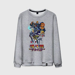 Свитшот хлопковый мужской Hard corps, цвет: меланж
