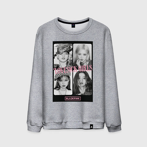 Мужской свитшот Blackpink K-pop / Меланж – фото 1