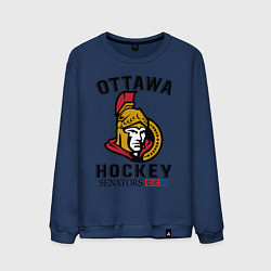 Свитшот хлопковый мужской OTTAWA SENATORS ОТТАВА СЕНАТОРЗ, цвет: тёмно-синий