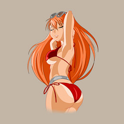 Свитшот хлопковый мужской Summer Girl by sexygirlsdraw, цвет: миндальный — фото 2