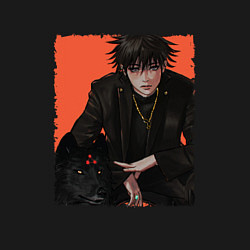 Свитшот хлопковый мужской Мегуми, цвет: черный — фото 2