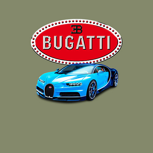 Мужской свитшот Bugatti - motorsport / Авокадо – фото 3