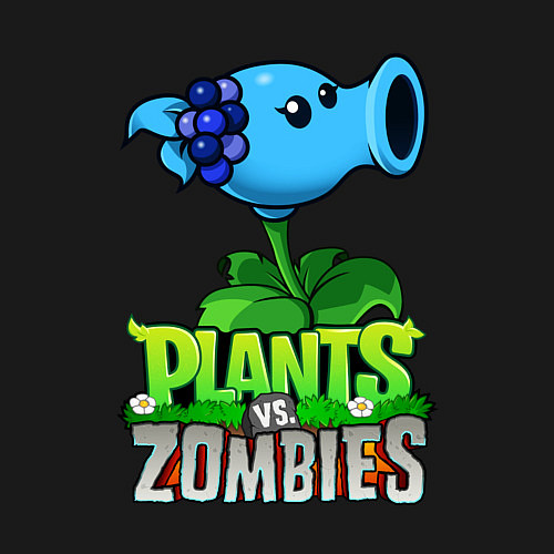 Мужской свитшот Plants vs Zombies Морозный Горох / Черный – фото 3