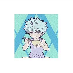 Свитшот хлопковый мужской Hunter x Hunter Killua Eating, цвет: белый — фото 2
