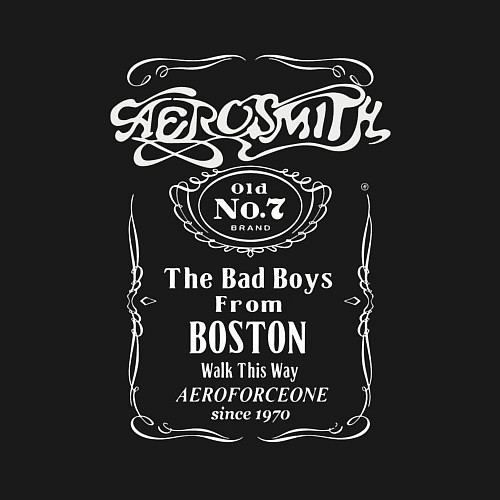 Мужской свитшот Aerosmith Аэросмит / Черный – фото 3