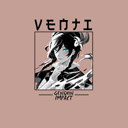 Свитшот хлопковый мужской Венти Venti, Genshin Impact, цвет: пыльно-розовый — фото 2