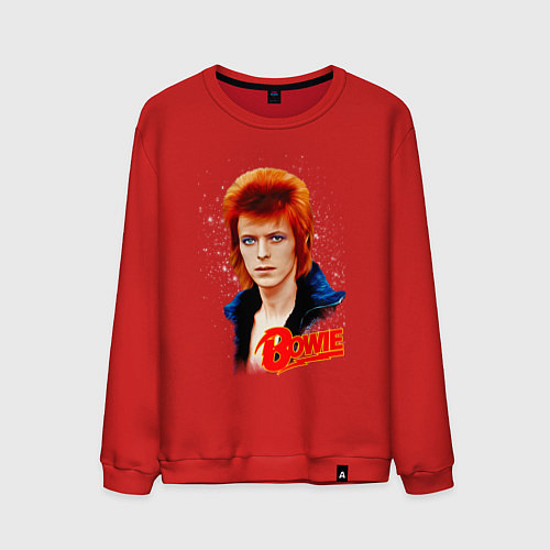 Мужской свитшот David Bowie Blue Jacket / Красный – фото 1