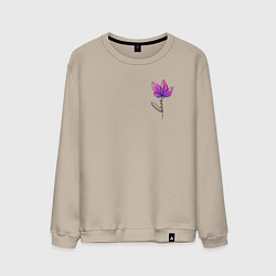 Мужской свитшот Любовь в цветке
