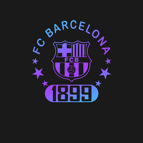 Мужской свитшот FC Barcelona Fade Logo 2022 / Черный – фото 3