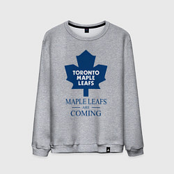 Свитшот хлопковый мужской Toronto Maple Leafs are coming Торонто Мейпл Лифс, цвет: меланж