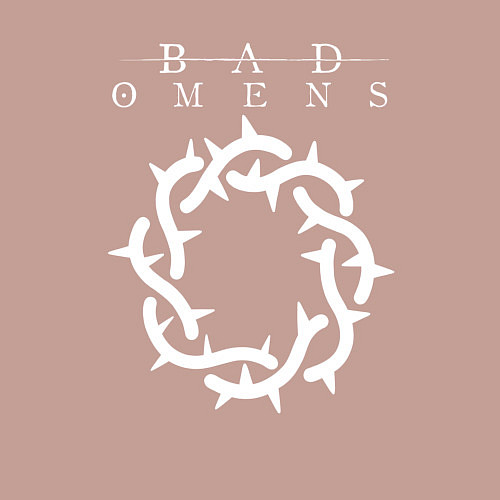 Мужской свитшот Bad Omens logo / Пыльно-розовый – фото 3