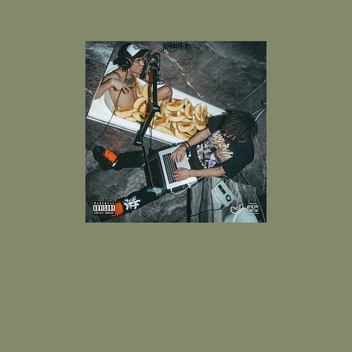 Мужской свитшот 163ONMYNECK NO OFFENCE / Авокадо – фото 3