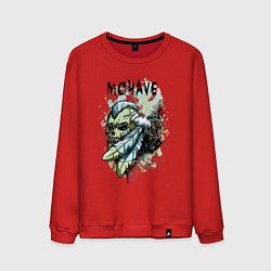 Мужской свитшот Череп с ирокезом