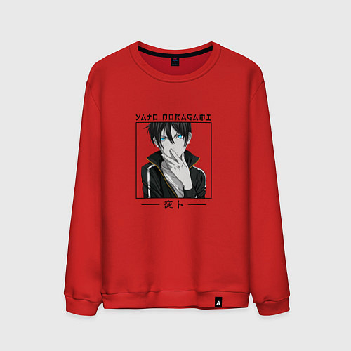 Мужской свитшот Ято Yato, Noragami / Красный – фото 1