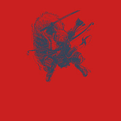 Свитшот хлопковый мужской Супер белка-ниндзя, цвет: красный — фото 2