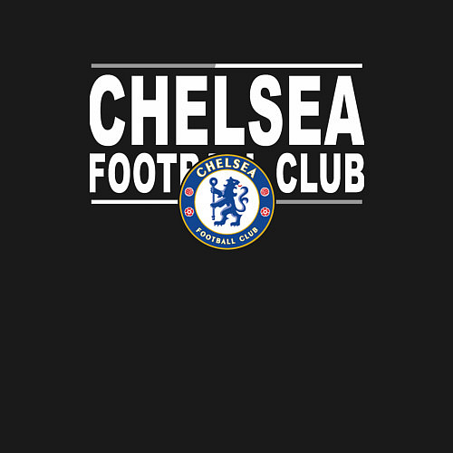 Мужской свитшот Chelsea Football Club Челси / Черный – фото 3