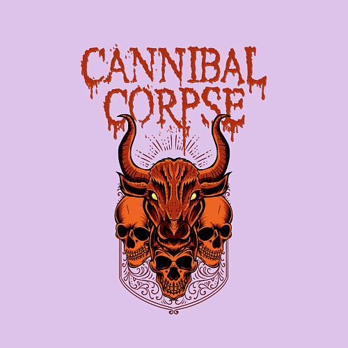 Мужской свитшот Cannibal Corpse Skulls / Лаванда – фото 3