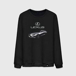 Свитшот хлопковый мужской Lexus Concept Prestige, цвет: черный