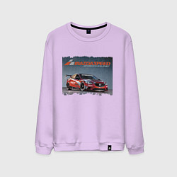 Свитшот хлопковый мужской Mazda Motorsports Development, цвет: лаванда