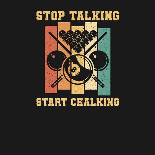 Мужской свитшот Хватит болтать, начинай натирать / Черный – фото 3