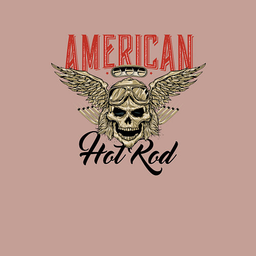 Мужской свитшот American Hot Rod / Пыльно-розовый – фото 3