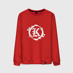 Свитшот хлопковый мужской Кукрыниксы логотип, цвет: красный