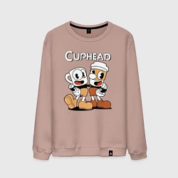 Мужской свитшот Cuphead 2 чашечки