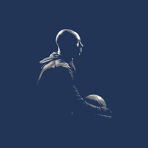 Мужской свитшот Kobe Lakers / Тёмно-синий – фото 3