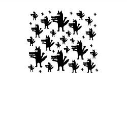 Свитшот хлопковый мужской Много Волков, цвет: белый — фото 2