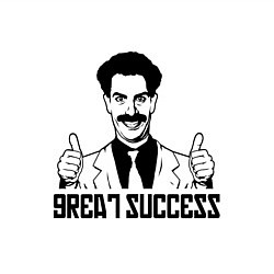 Свитшот хлопковый мужской Real success, цвет: белый — фото 2