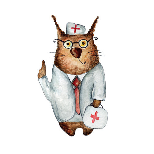 Мужской свитшот Врач сова / Белый – фото 3