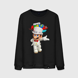 Свитшот хлопковый мужской Super Mario Odyssey Nintendo, цвет: черный