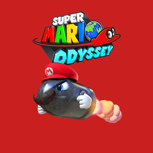 Мужской свитшот Super Mario Odyssey Bullet Bill Nintendo / Красный – фото 3