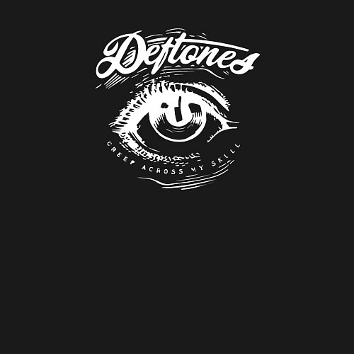 Мужской свитшот Deftones глаз / Черный – фото 3