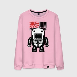 Свитшот хлопковый мужской JDM Japan Monster, цвет: светло-розовый