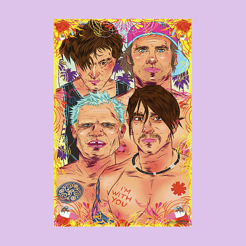 Мужской свитшот RHCP with u / Лаванда – фото 3