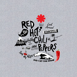 Свитшот хлопковый мужской RHCP альбомы, цвет: меланж — фото 2