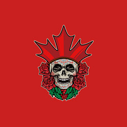 Свитшот хлопковый мужской Canada Skull, цвет: красный — фото 2