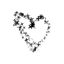 Свитшот хлопковый мужской Сердце в крестах Коллекция Get inspired! Z-heart-G, цвет: белый — фото 2