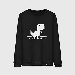 Свитшот хлопковый мужской Chrome t-rex, цвет: черный