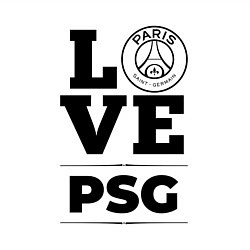 Свитшот хлопковый мужской PSG Love Классика, цвет: белый — фото 2